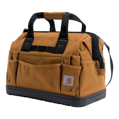 Carhartt 16 in. Molded Base Heavyweight Tool Bag Carhartt Brown