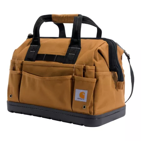 Carhartt 16" Heavy Molded Base Tool Bag with 34 Pockets Carhartt Brown Tool Bags