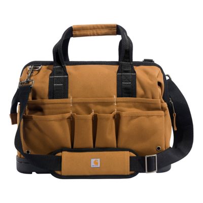 Image showing  16 in. Molded Base Heavyweight Tool Bag with 34 Pockets, Carhartt Brown