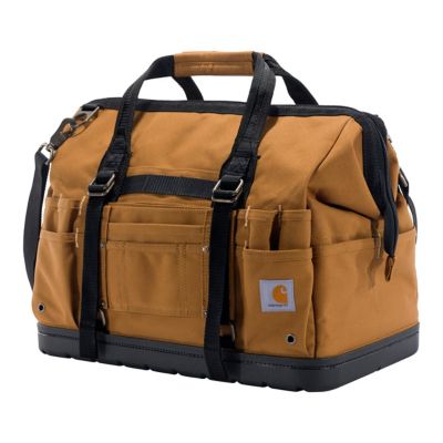 Carhartt 18 in. Molded Base Heavyweight Tool Bag Carhartt Brown