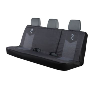 Image showing  Full Bench Seat Cover, Chevron Heather Black