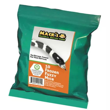 Mack's Natural Reptile Food Fuzzy Mice Frozen Reptile Food Reptile Food