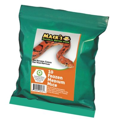 Mack's Natural Reptile Food Medium Mice Frozen Reptile Food