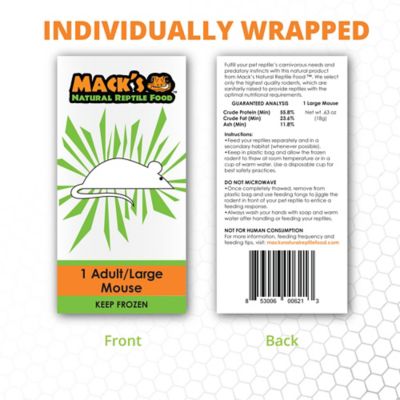 Image showing  Adult Mice Frozen Reptile Food