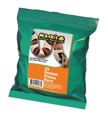 Mack's Natural Reptile Food Pinkie Rat Frozen Reptile Food