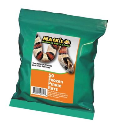 Mack's Natural Reptile Food Pinkie Rat Frozen Reptile Food