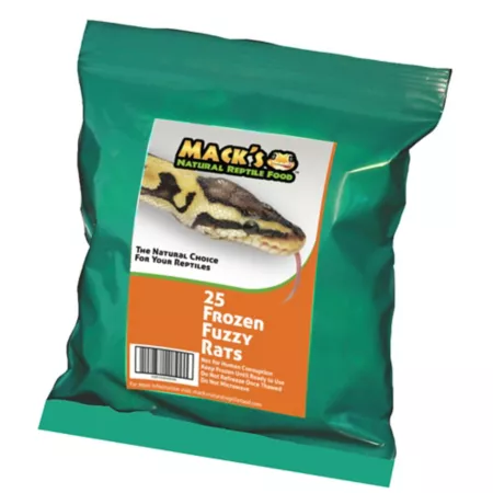 Mack's Natural Reptile Food Fuzzy Rat Frozen Reptile Food Reptile Food