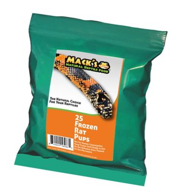 Mack's Natural Reptile Food Pup Rat Frozen Reptile Food