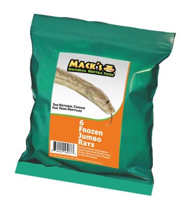 Mack's Natural Reptile Food Jumbo Rat Frozen Reptile Food