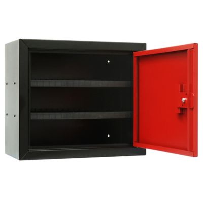 Image showing  Pistol Ammo Cabinet, 18 in., Black/Red