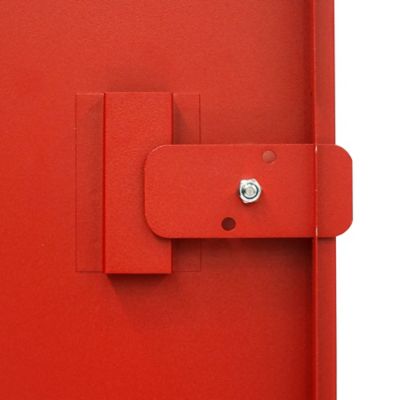 Image showing  Pistol Ammo Cabinet, 18 in., Black/Red