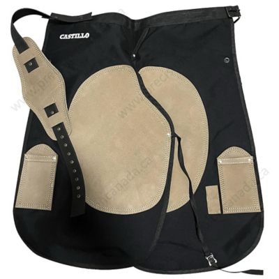 Le Czar Black Cordura Farrier Apron, Padded with back brace