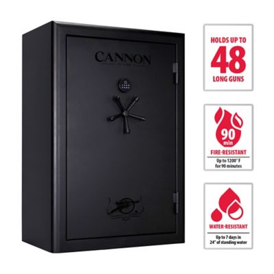 Cannon 48 Gun 90 Min Fire and Water Resistant Safe Matte Black