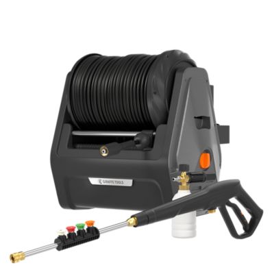 Giraffe Tools Grandfalls Pressure Washer 1/2 in. - 100 ft., Ordinary and Replaceable Hose, 2400 PSI, Bach Sliver