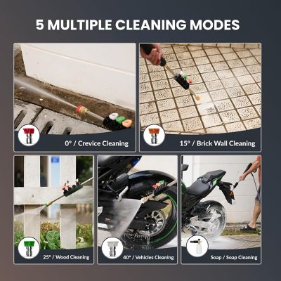 Image showing 9 th Giraffe Tools Grandfalls Pressure Washer 1/2 in. - 100 ft., Ordinary and Replaceable Hose, 2900 PSI, Bach Sliver