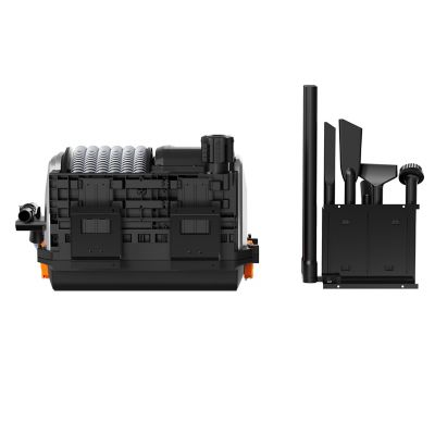 Image showing  Retractable Vacuum Cleaner 30 ft. Hose, Wall Mounted, Wet, Dry Versatility, 20KPA, Black