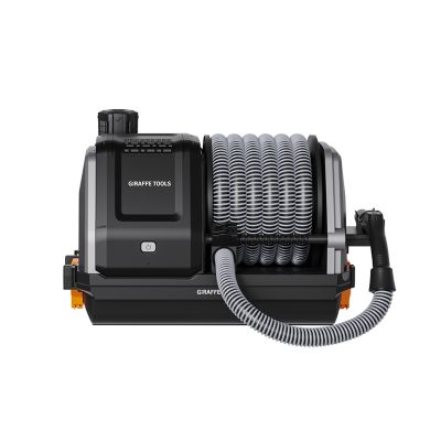 Image showing  Retractable Vacuum Cleaner 30 ft. Hose, Wall Mounted, Wet, Dry Versatility, 20KPA, Black