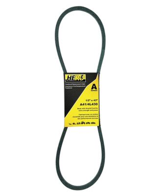 Hero 1/2 in. x 43 in. Fractional Aramid Cord V-Belt Replacement, A41K/4L430K