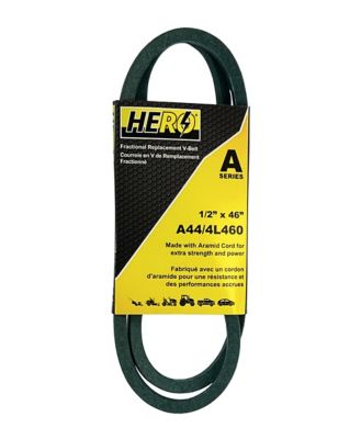 Hero Fractional Aramid Cord V-Belt Replacement, 1/2 in. x 46 in. A44K/4L460K