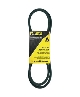 Hero 1/2 in. x 62 in. Fractional Aramid Cord V-Belt Replacement, A60K/4L620K