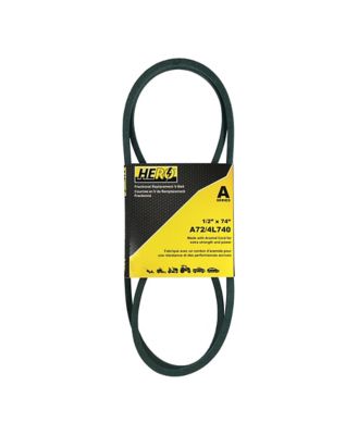 Hero 1/2 in. x 74 in. Fractional Aramid Cord V-Belt Replacement, A72K/4L740K
