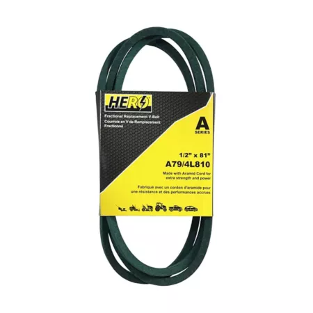 Hero Split Aramid Cord V-Belt Replacement 1/2" x 81" A79K/4L810K Mower Belts