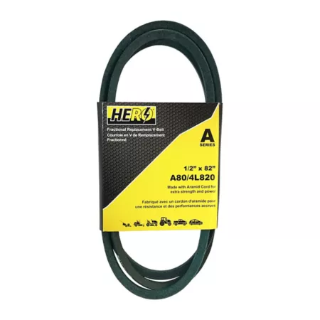 Hero Split Aramid Cord V-Belt Replacement 1/2" x 82" A80K/4L820K Mower Belts