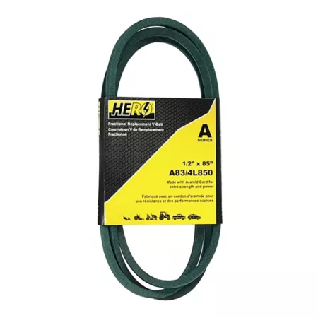 Hero Split Aramid Cord V-Belt Replacement 1/2" x 85" A83K/4L850K Mower Belts