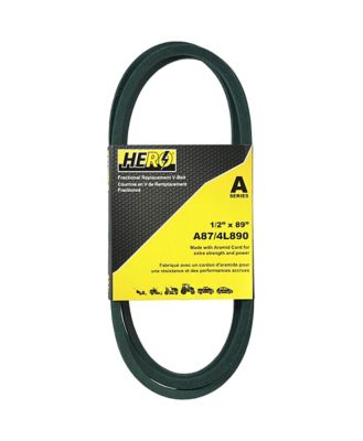 Hero 1/2 in. x 89 in. Fractional Aramid Cord V-Belt Replacement, A87K/4L890K