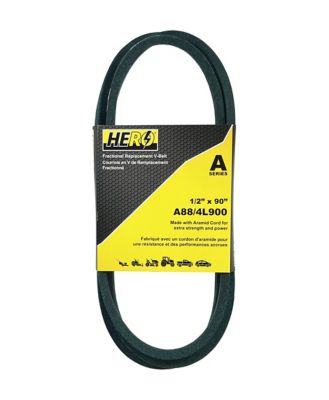 Hero Fractional Aramid Cord V-Belt Replacement, 1/2 in. x 90 in. A88K/4L900K