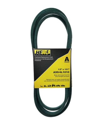 Hero 1/2 in. x 101 in. Fractional Aramid Cord V-Belt Replacement, A99K/4L1010K