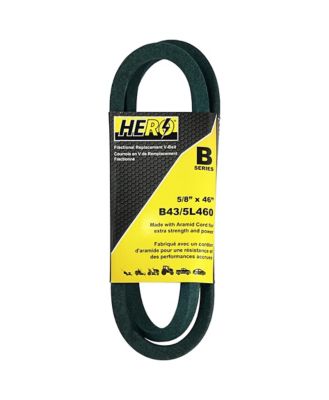 Hero Fractional Aramid Cord V-Belt Replacement, 5/8 in. x 46 in. B43K/5L460K