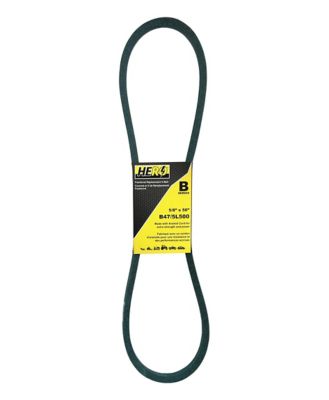 Hero 5/8 in. x 50 in. Fractional Aramid Cord V-Belt Replacement, B47K/5L500K