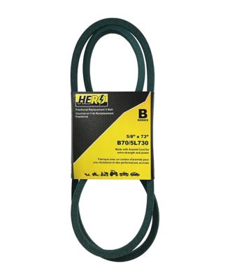 Hero Fractional Aramid Cord V-Belt Replacement, 5/8 in. x 73 in. B70K/5L730K