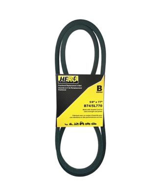 Hero Fractional Aramid Cord V-Belt Replacement, 5/8 in. x 77 in. B74K/5L770K