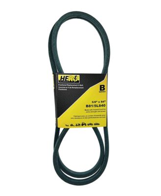 Hero Fractional Aramid Cord V-Belt Replacement, 5/8 in. x 84 in. B81K/5L840K