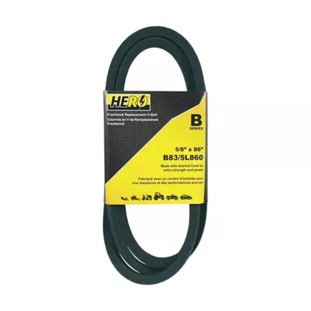 Hero Split Aramid Cord V-Belt Replacement 5/8" x 86" B83K/5L860K Mower Belts