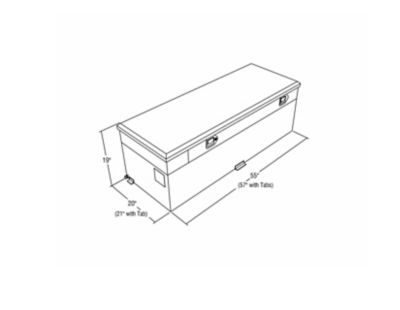Image showing  60 gal. Auxiliary Fuel Tank Toolbox Combo Black