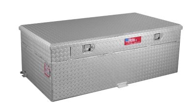Image showing  90 gal. Auxiliary Fuel Tank Toolbox Combo Diamond Plate, 72745