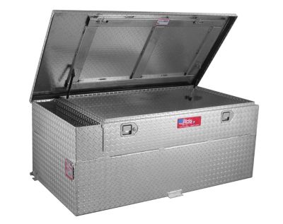 RDS 91 gal. Auxiliary Fuel Tank Toolbox Combo Diamond Plate, 72748