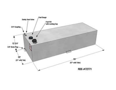 Image showing  60 gal. Auxiliary Fuel Tank