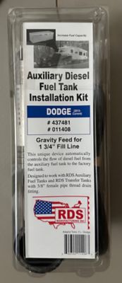 RDS 2 in. Gravity Feed Diesel Install Kit Chevy, GMC, 1999 - 2010