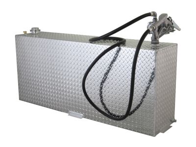 Image showing  90 gal. Vertical Fuel Transfer Tank Diamond Plate