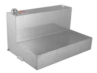 RDS 95 gal. L Shaped Fuel Transfer Tank Diamond Plate