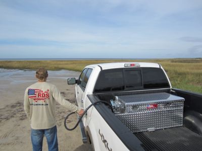 Image showing  50 gal. Transfer Fuel Tank Combo Diamond Plate