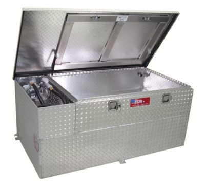 Image showing  90 gal. Transfer Fuel Tank Combo with Pump Diamond Plate, 73960