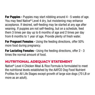 Image showing 6 th Native Level 4 Dry Dog Food