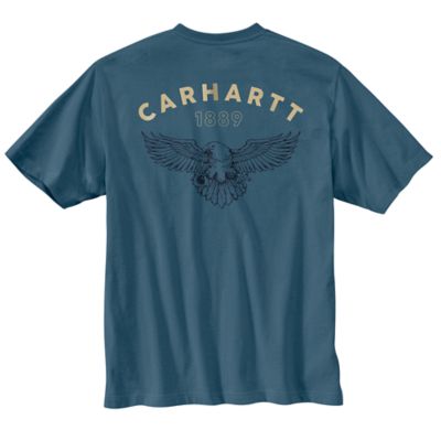 Carhartt Men's Relaxed Fit Lightweight Eagle Graphic Short-Sleeve T-Shirt