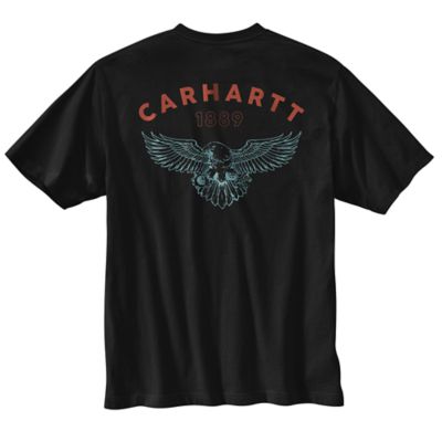 Carhartt Men's Relaxed Fit Lightweight Eagle Graphic Short-Sleeve T-Shirt