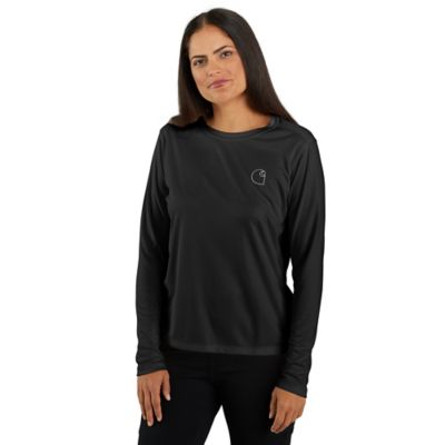 Image showing 1 th Carhartt Women's Force Sun Defender Graphic Long-Sleeve T-Shirt, 106632-E73